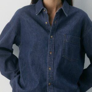 Aritzia Denim Forum The '80s Comfy Denim Shirt